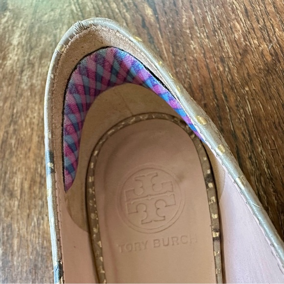 Tory Burch Reva Snake Skin Print Ballerina Flats Size 7 - Picture 9 of 11
